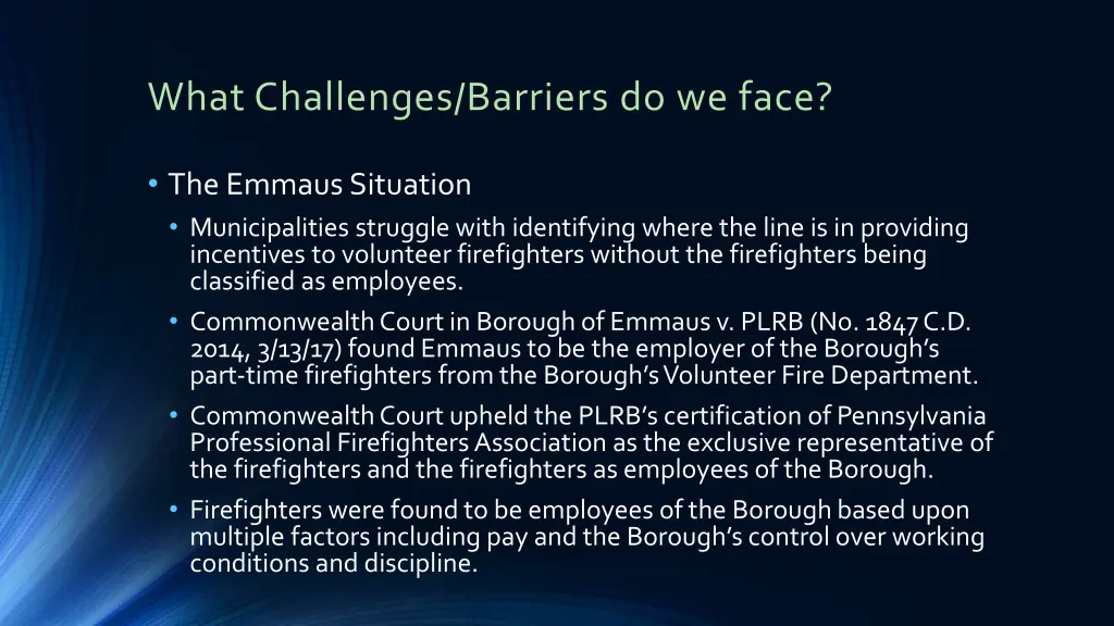 what challenges barriers do we face 4