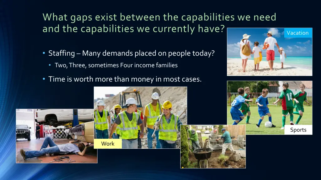 what gaps exist between the capabilities we need 1