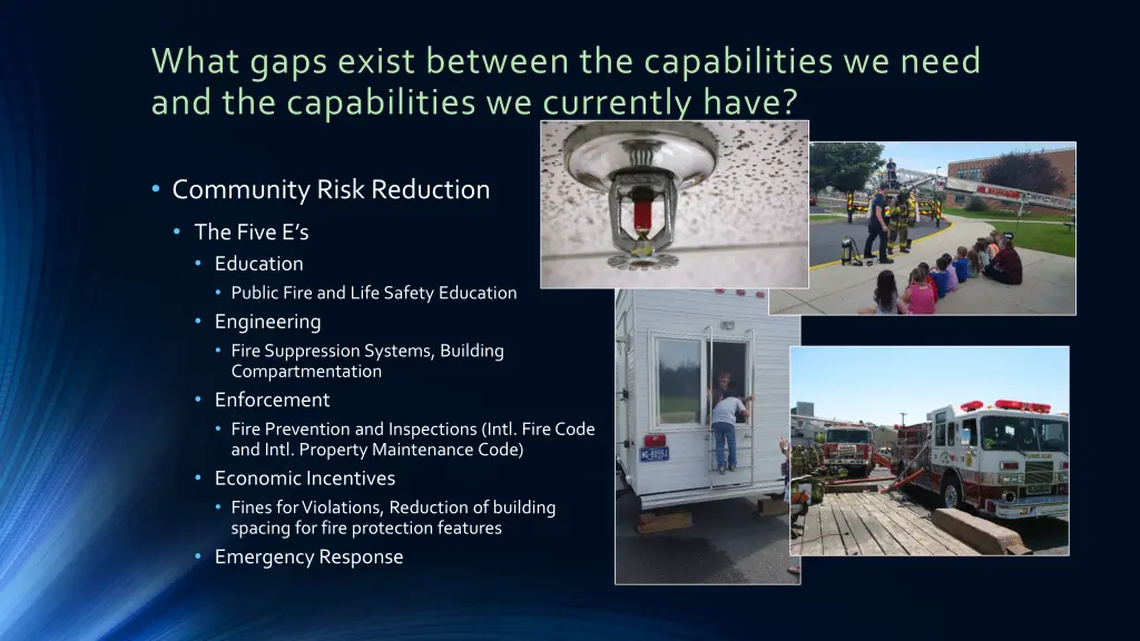 what gaps exist between the capabilities we need 17