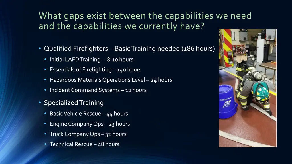 what gaps exist between the capabilities we need 2