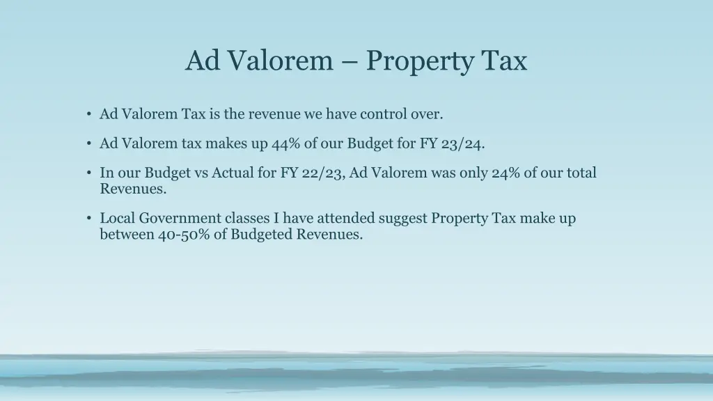 ad valorem property tax