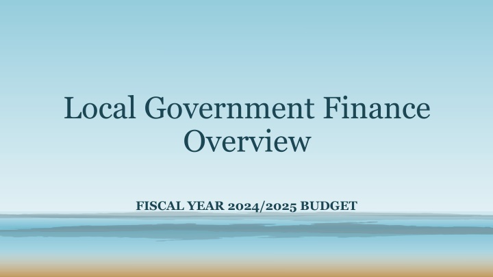 local government finance overview