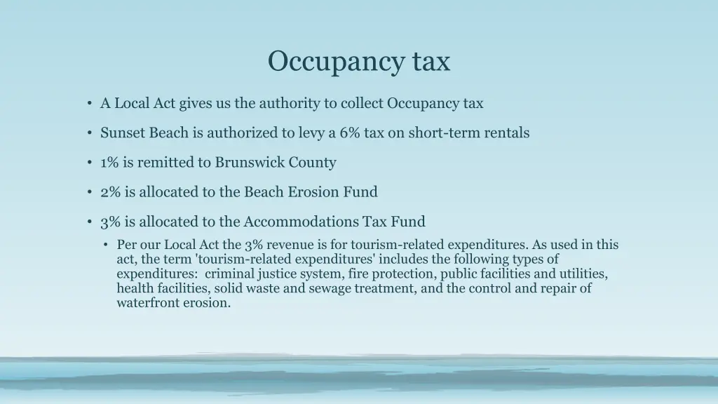 occupancy tax