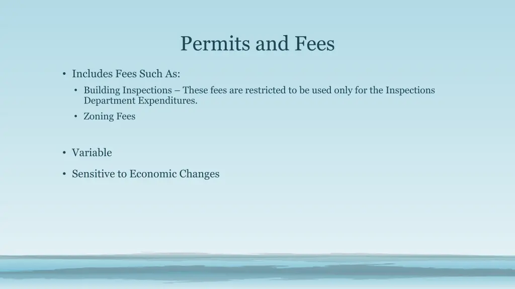 permits and fees