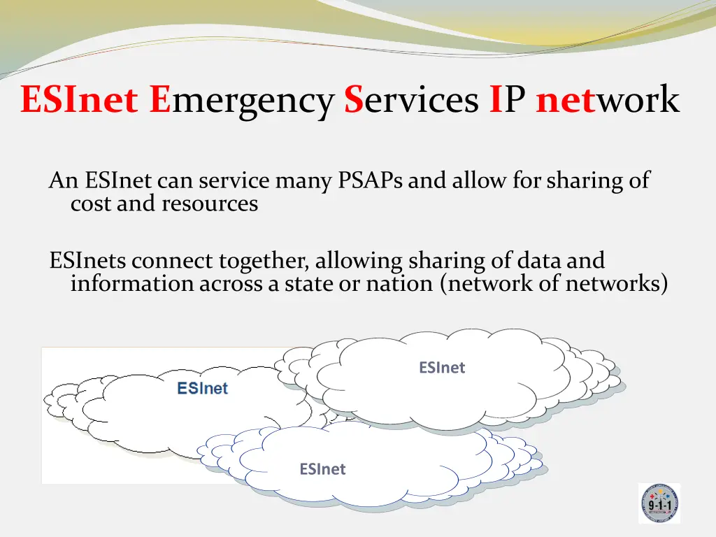 esinet e mergency s ervices i p net work