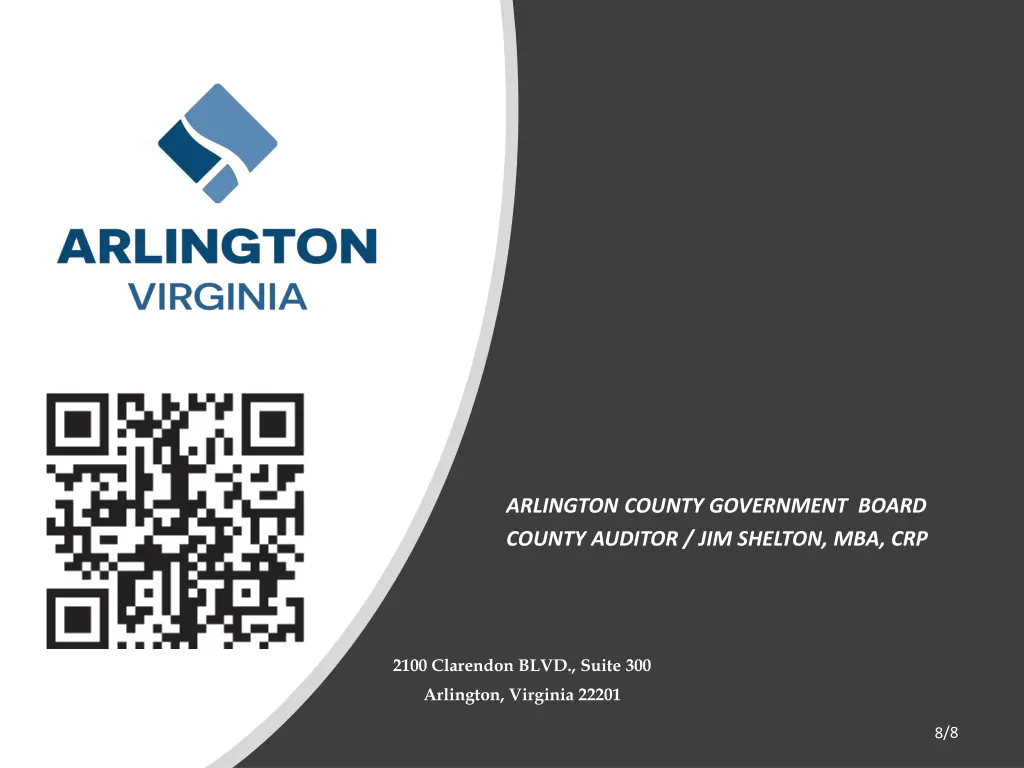 arlington county government board county auditor