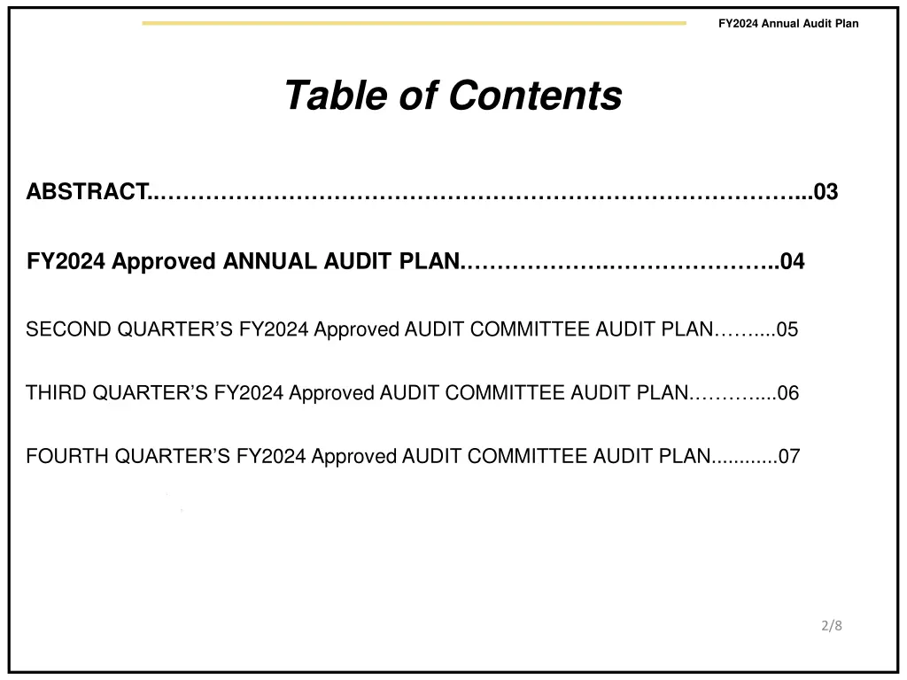 fy2024 annual audit plan