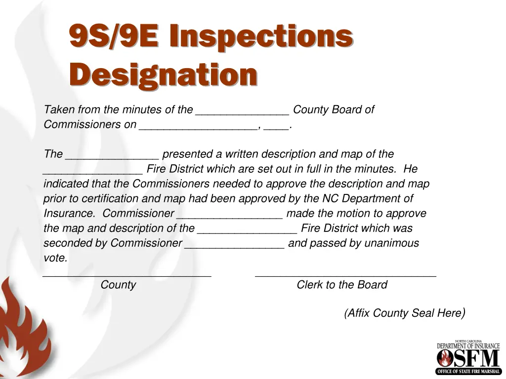 9s 9e inspections designation 1