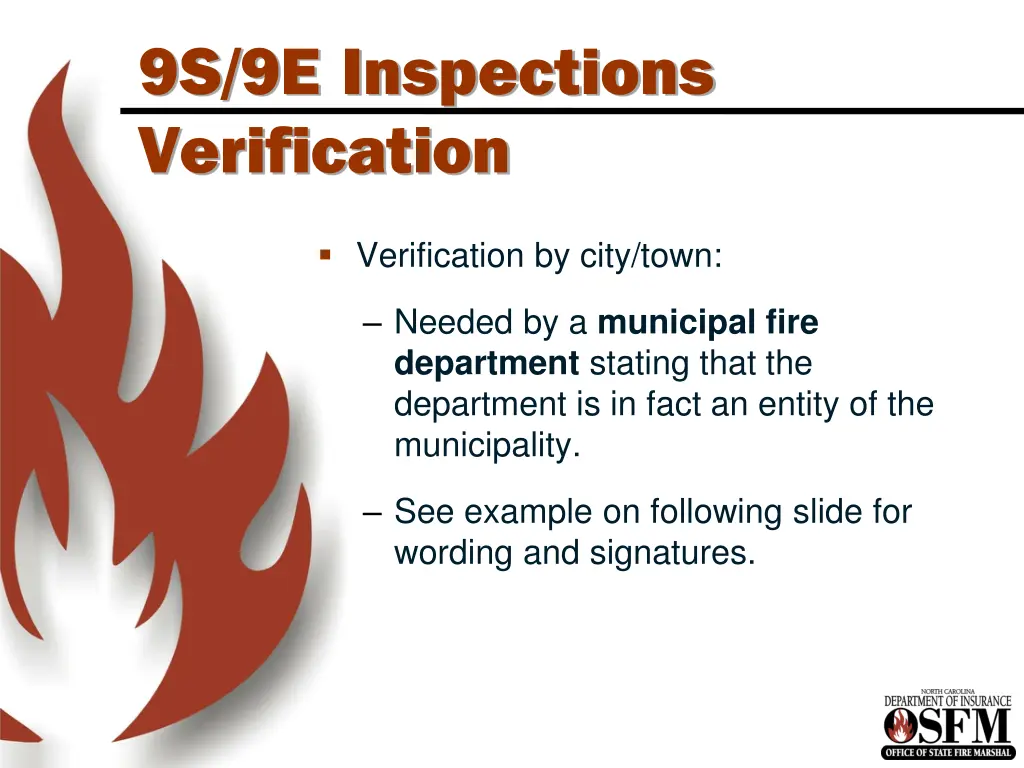 9s 9e inspections verification 1