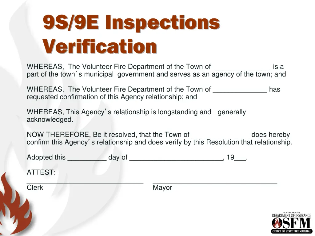 9s 9e inspections verification 2