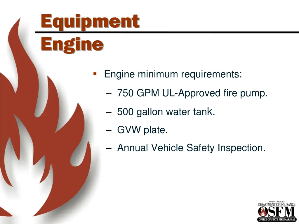 equipment engine