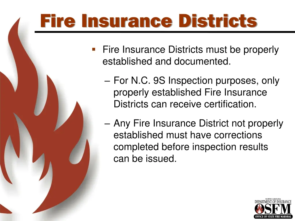 fire insurance districts