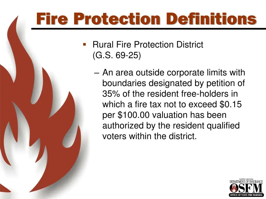 fire protection definitions 1