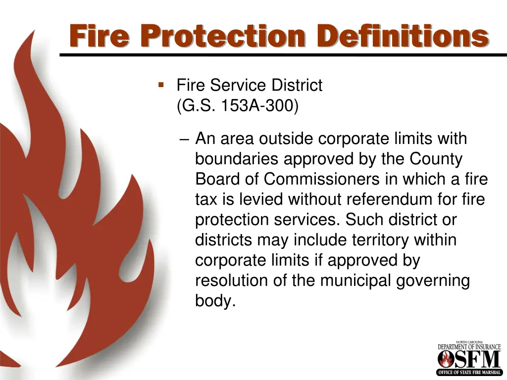 fire protection definitions 2