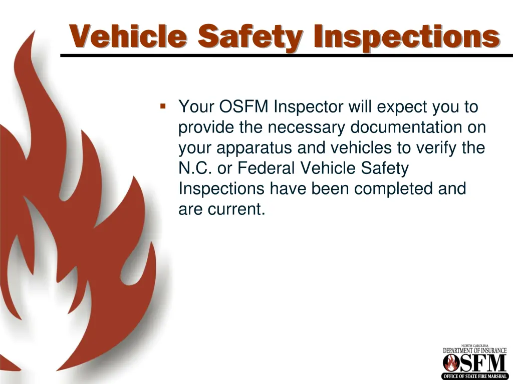 vehicle safety inspections