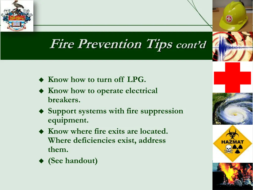 fire prevention tips cont d