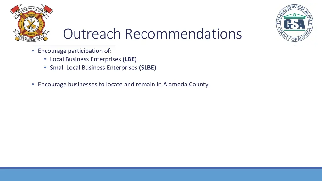 outreach recommendations