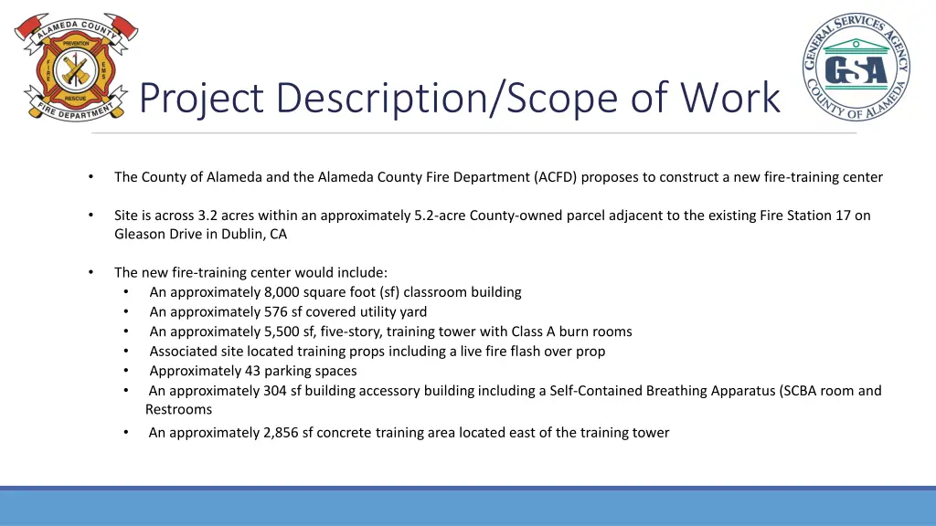 project description scope of work