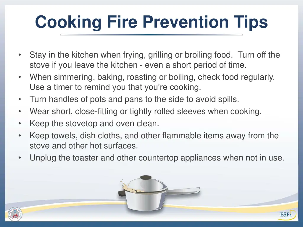 cooking fire prevention tips