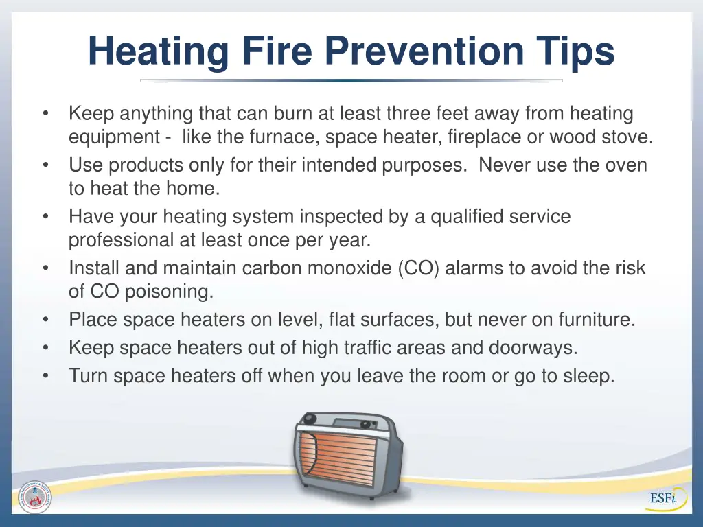 heating fire prevention tips