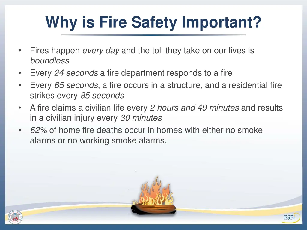 why is fire safety important