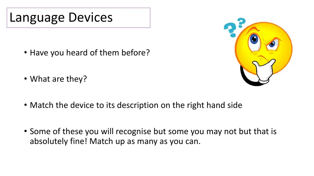 language devices