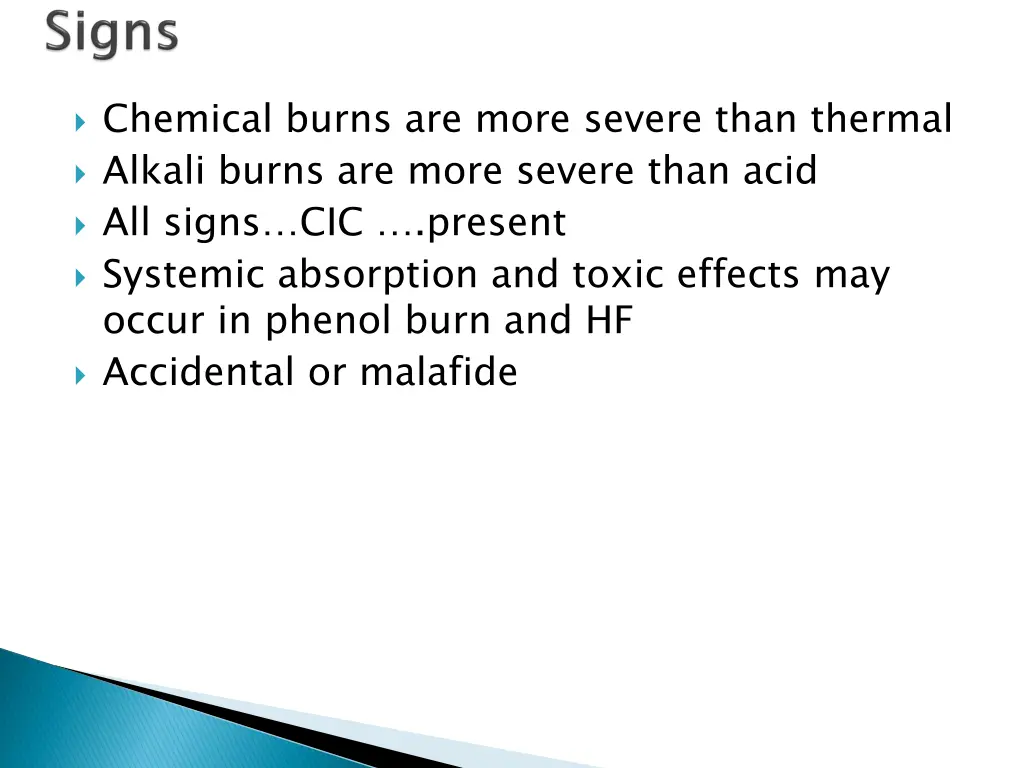 chemical burns are more severe than thermal