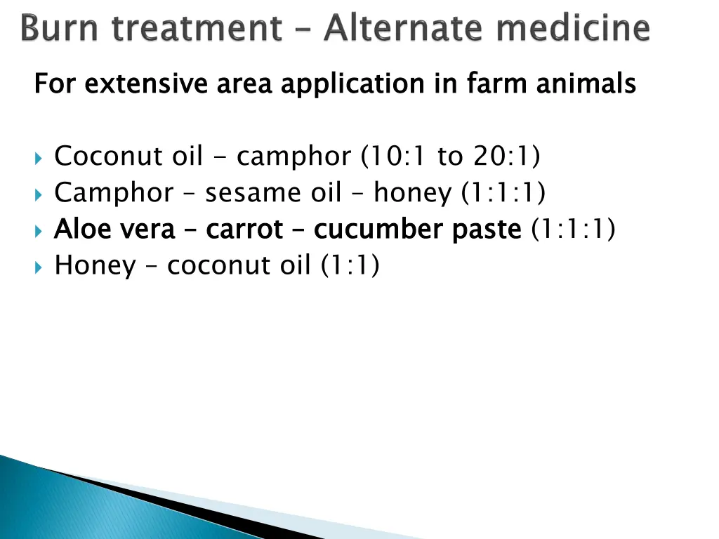 for extensive area application in farm animals