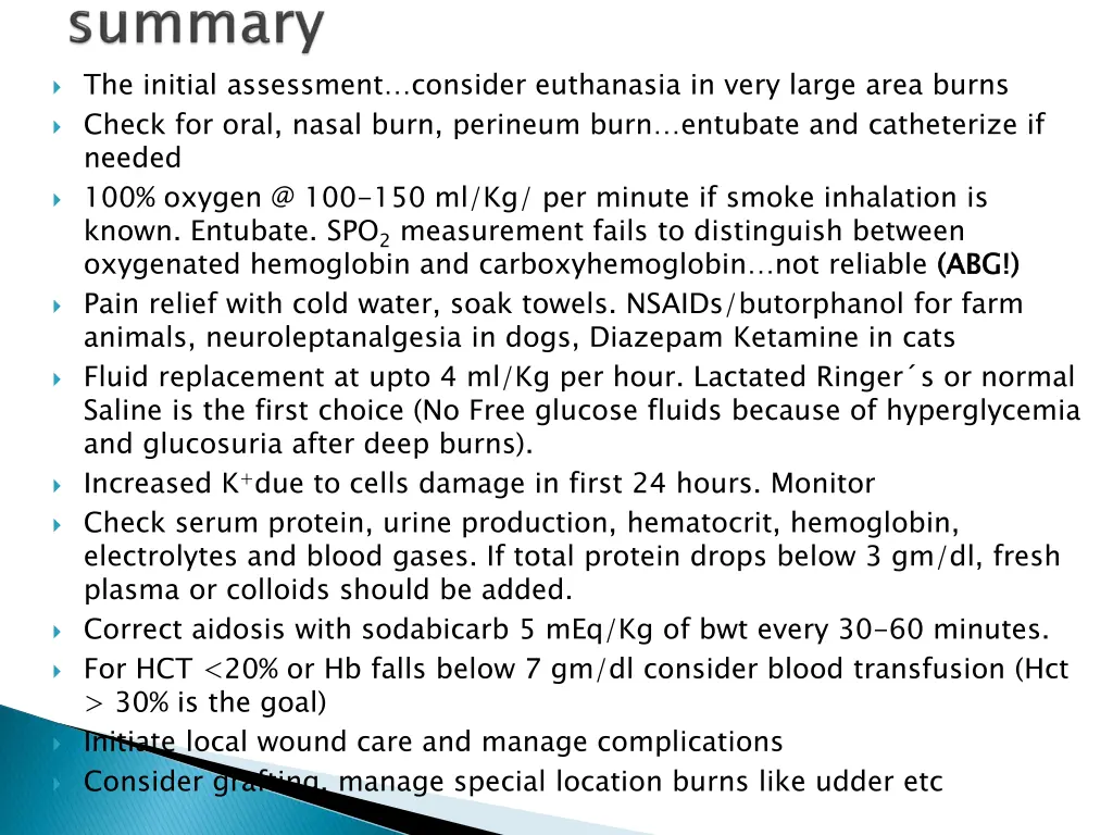 the initial assessment consider euthanasia