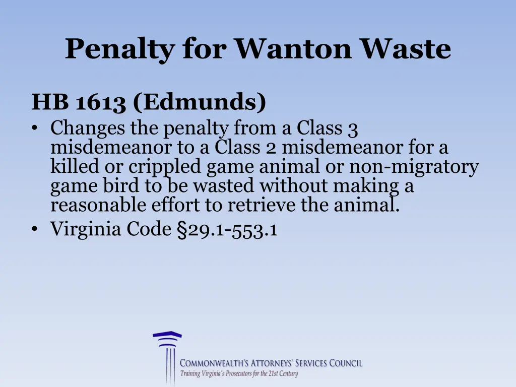 penalty for wanton waste