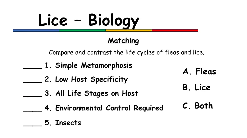 lice biology