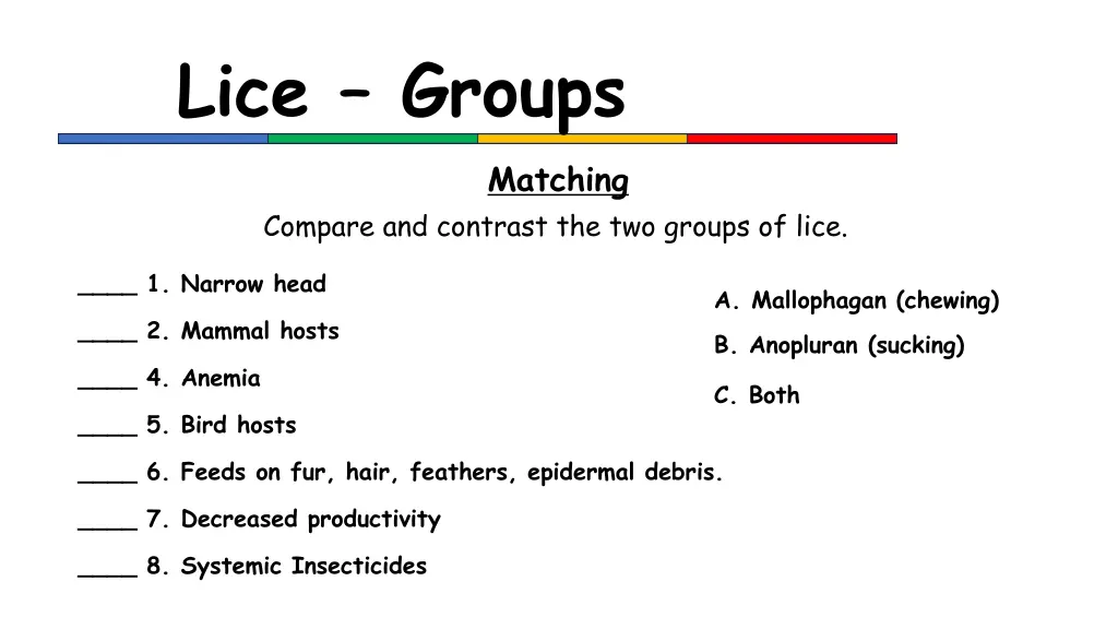 lice groups