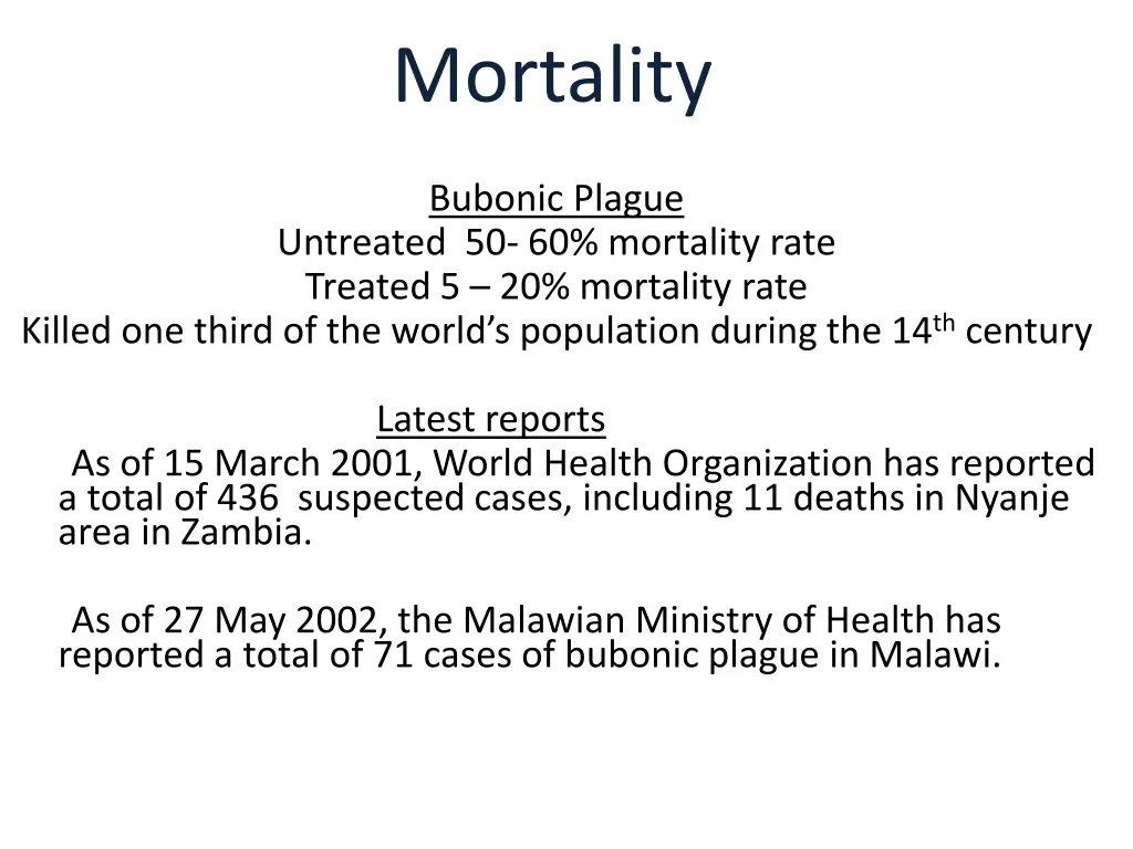 mortality