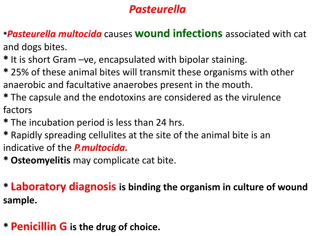 pasteurella