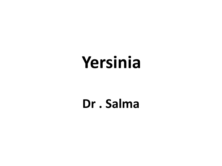 yersinia