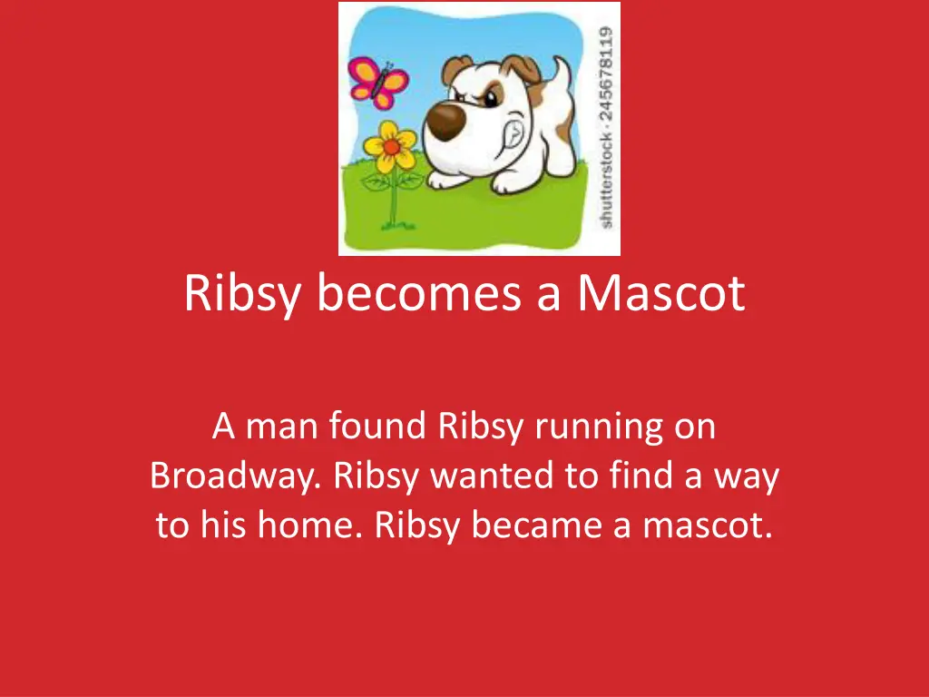 ribsy becomes a mascot