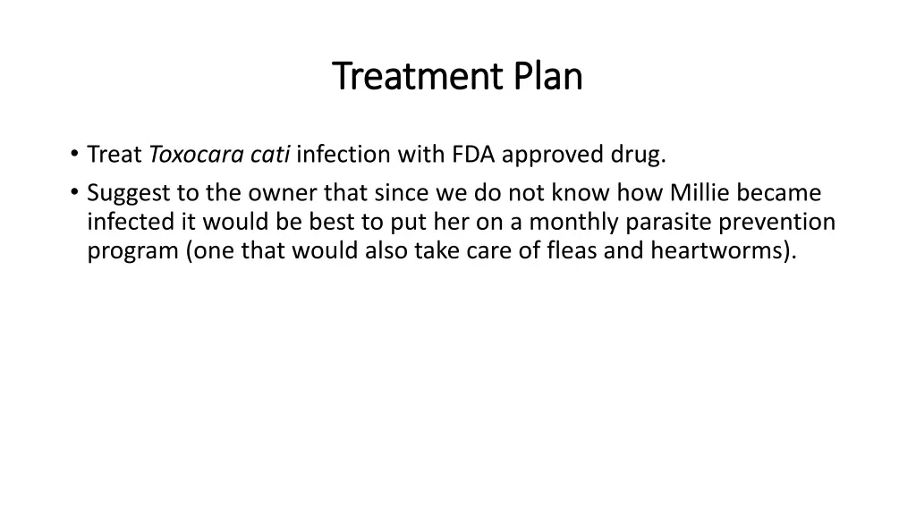 treatment plan treatment plan