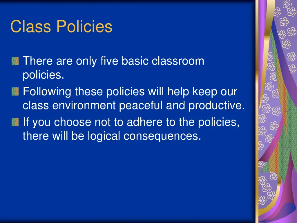 class policies