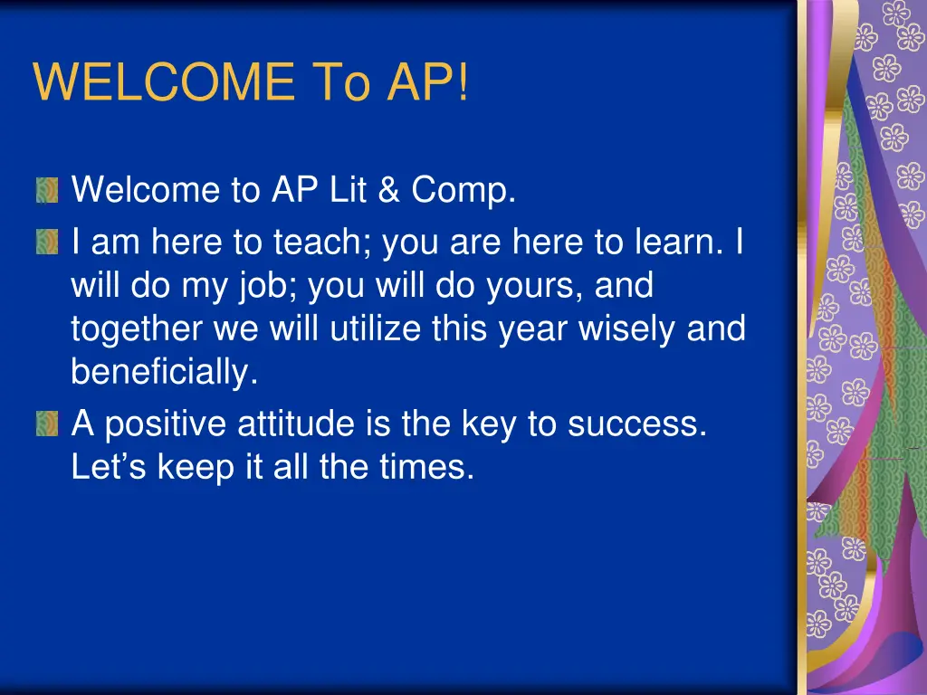 welcome to ap