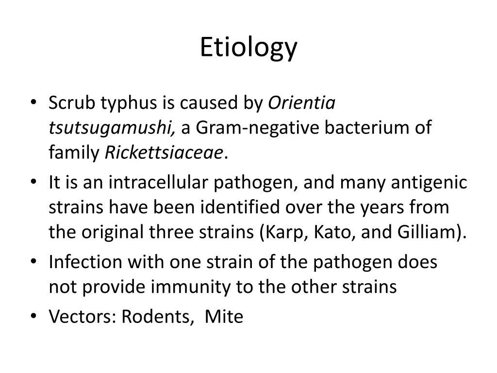 etiology