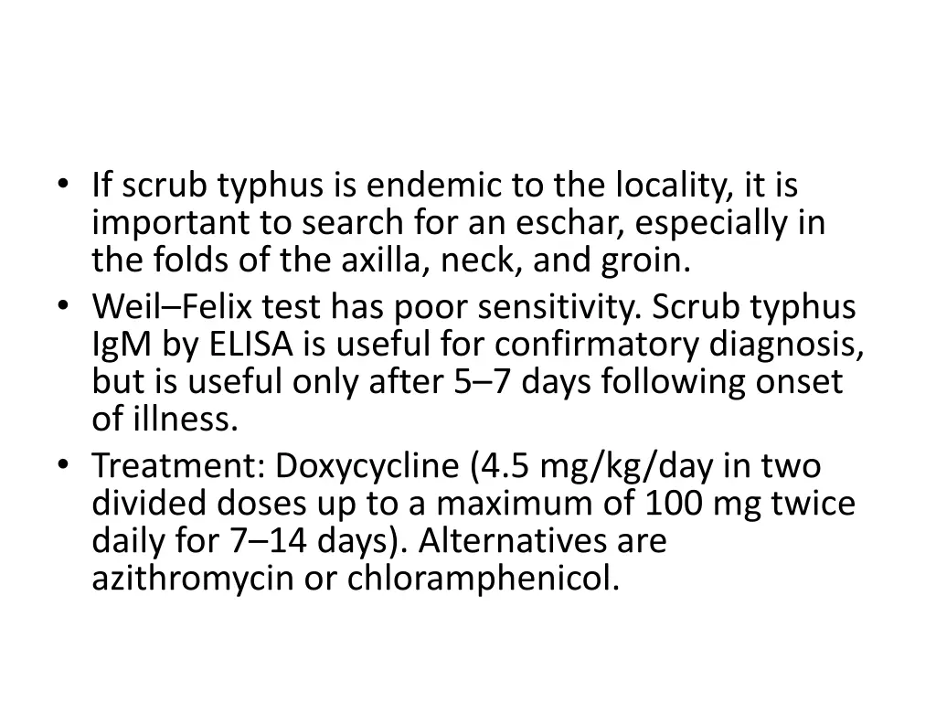 if scrub typhus is endemic to the locality