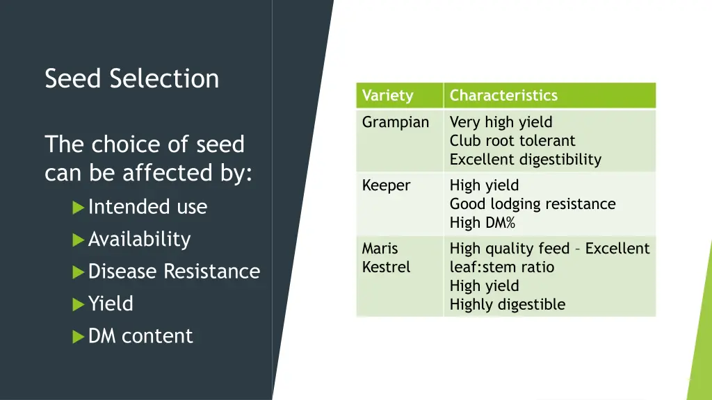 seed selection