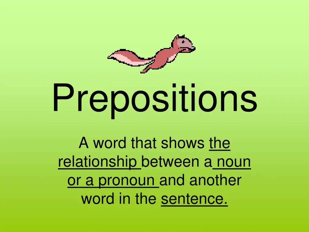 prepositions