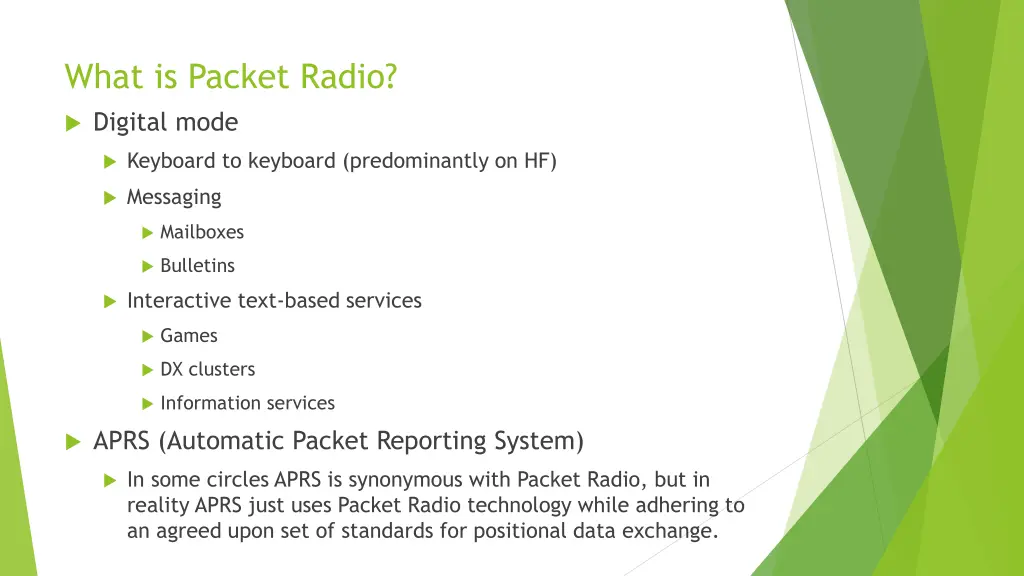 what is packet radio