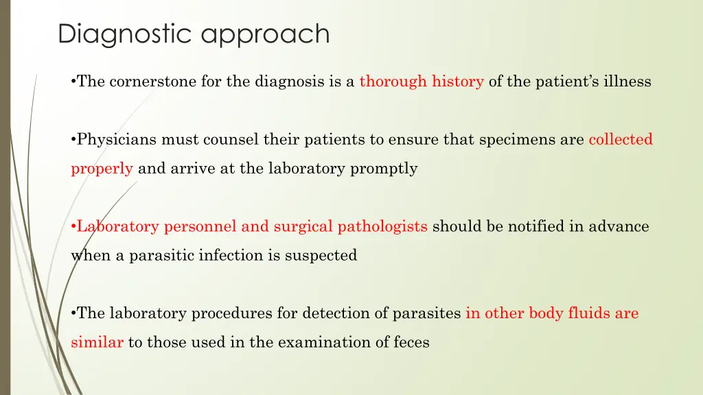 diagnostic approach