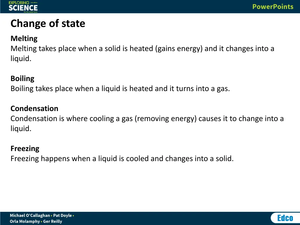 change of state 2