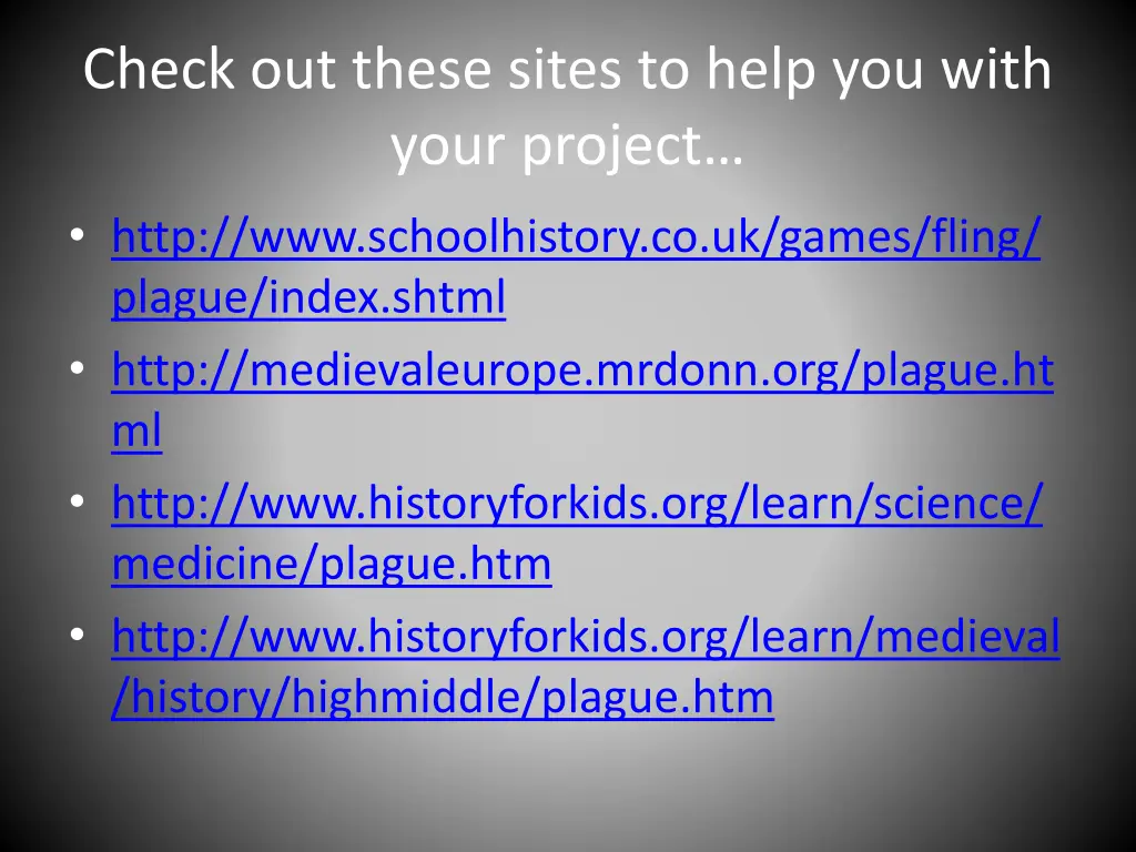 check out these sites to help you with your