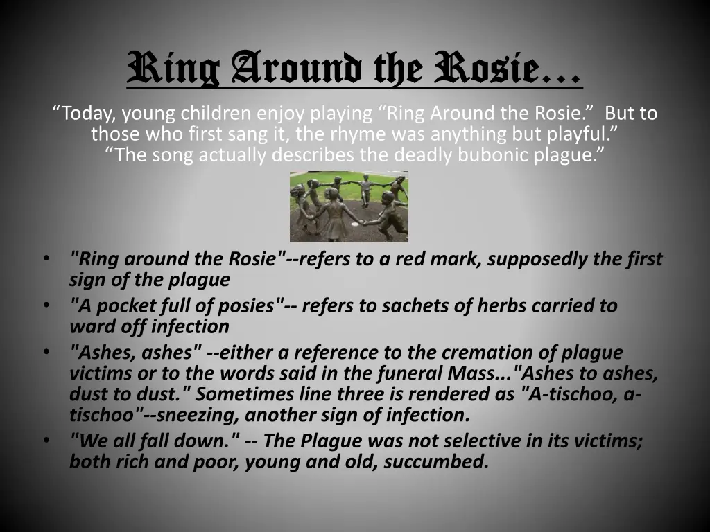 ring around the rosie ring around the rosie