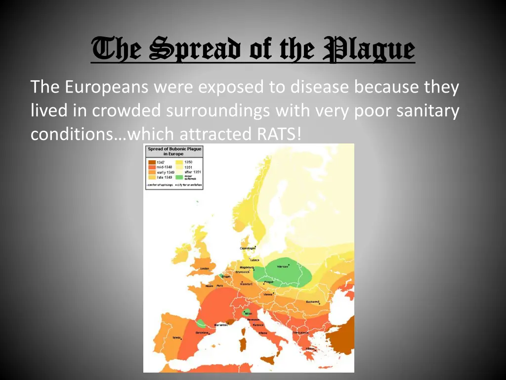 the spread of the plague the spread of the plague