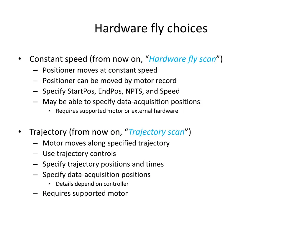 hardware fly choices